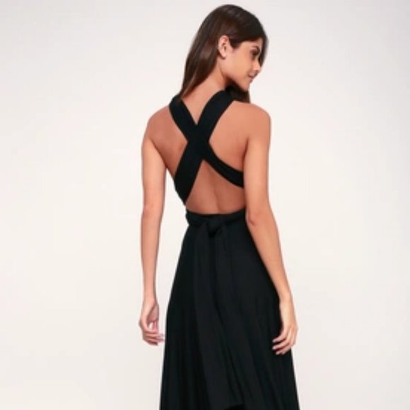 Tricks of the Trade Black Maxi Dress S - Picture 5 of 7